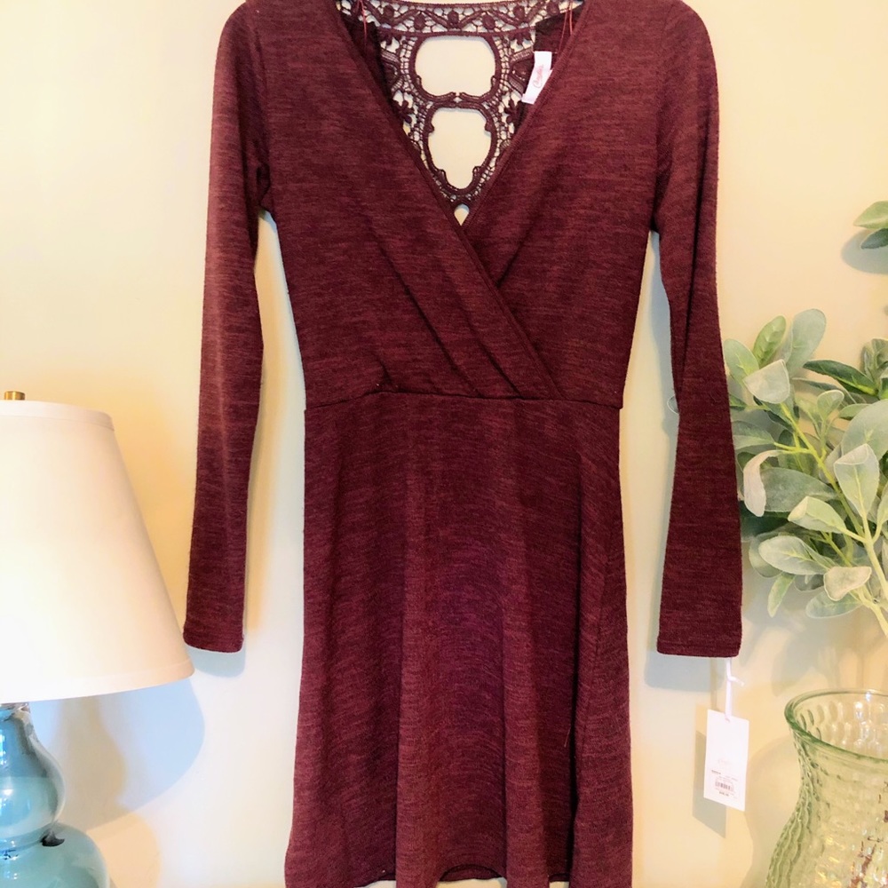BRAND NEW Candies Maroon Dress